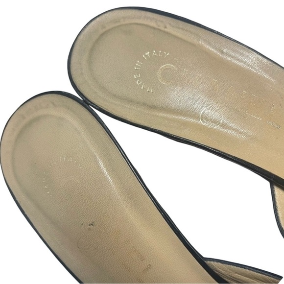 Vintage CHANEL Mules Shoes with Buckle and CC Logo Size 38 - Picture 5 of 7